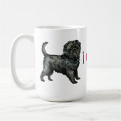 I Liebe mein Affenpinscher Kaffeetasse (Links)