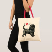 I Liebe mein Affenpinscher Tragetasche (Vorderseite (Produkt))