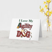 I Liebe mein Agility Hund Karte (Gelbe Blume)