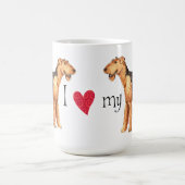 I Liebe mein Airedale Kaffeetasse (Mittel)