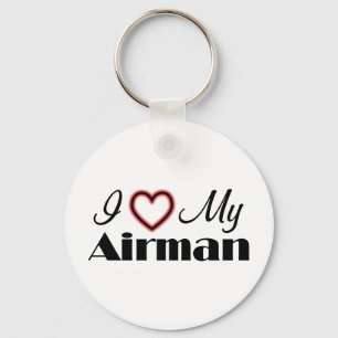 I Liebe Mein Airmann Schlüsselanhänger