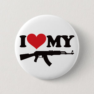 I Liebe mein AK47 Button