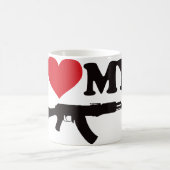 I Liebe mein AK47 Kaffeetasse (Mittel)