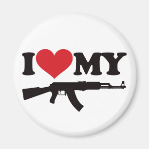 I Liebe mein AK47 Magnet