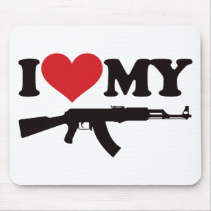 I Liebe mein AK47 Mousepad