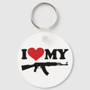 I Liebe mein AK47 Schlüsselanhänger