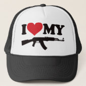 I Liebe mein AK47 Truckerkappe (Vorderseite)