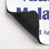 I Liebe mein alaskischer Malamute (männlicher Mousepad (Ecke)