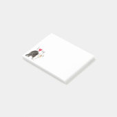 I Liebe mein alter englischer Schäferhund Post-it Klebezettel (angewinkelt)