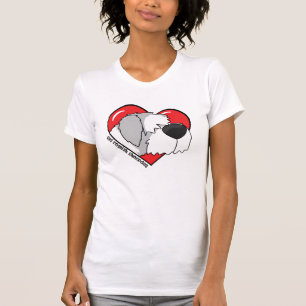 I Liebe mein altes englisches Schäferhund-T-Shirt T-Shirt