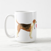 I Liebe mein amerikanischer Foxhound Kaffeetasse (Links)