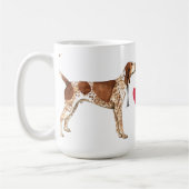 I Liebe mein amerikanisches EnglischCoonhound Kaffeetasse (Links)