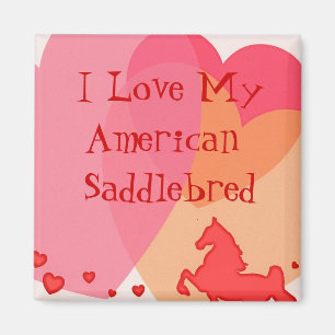I Liebe mein amerikanisches Saddlebred Magnet