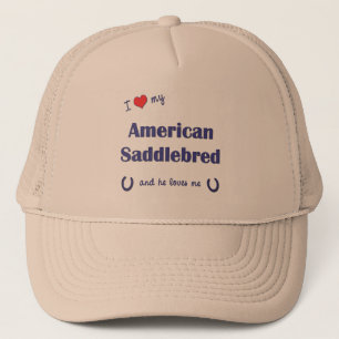 I Liebe mein amerikanisches Saddlebred (männliche Truckerkappe