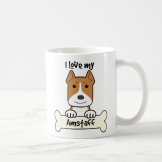 I Liebe mein Amstaff Kaffeetasse