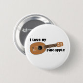 I Liebe mein AnanasUkulele Button (Vorne & Hinten)