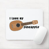 I Liebe mein AnanasUkulele Mousepad (Mit Mouse)