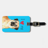 I Liebe mein anatolischer Schäfer Gepäckanhänger (Vorderseite horizontal)