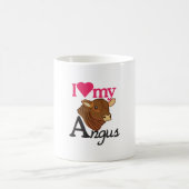 I Liebe mein Angus Kaffeetasse (Mittel)