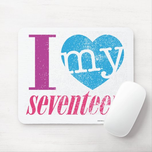 I Liebe mein Aqua 17 Mousepad (Mit Mouse)