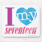 I Liebe mein Aqua 17 Mousepad (Vorne)