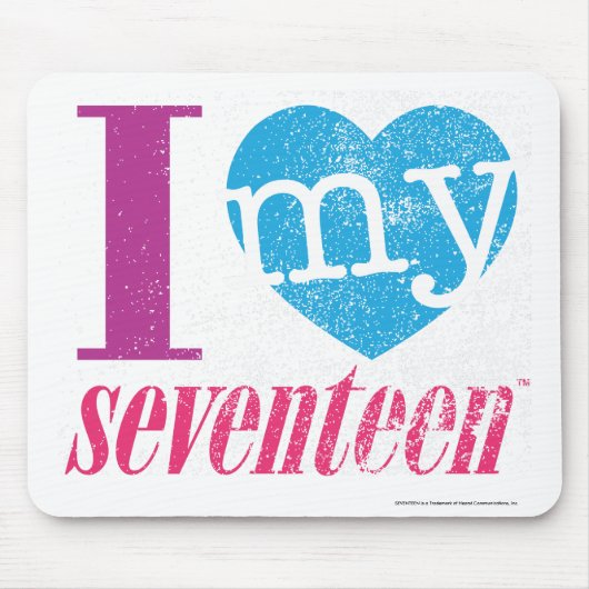 I Liebe mein Aqua 17 Mousepad (Vorne)