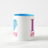 I Liebe mein Aqua 17 Tasse (Zentrum)