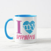 I Liebe mein Aqua 17 Tasse (Links)