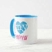 I Liebe mein Aqua 17 Tasse (Vorderseite Links)
