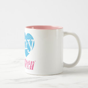 I Liebe mein Aqua 17 Zweifarbige Tasse