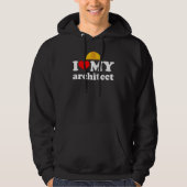 I Liebe Mein Architekt Funny Architecture Lover Hoodie (Vorderseite)