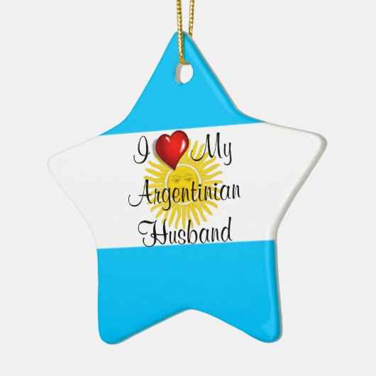 I Liebe Mein argentinischer Mann Keramikornament (Links)