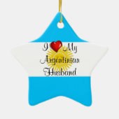 I Liebe Mein argentinischer Mann Keramikornament (Hinten)