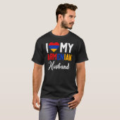 I Liebe Mein Armenischer Ehemann Armenia Flag Verh T-Shirt (Vorne ganz)