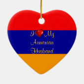 I Liebe Mein Armenischer Ehemann Keramikornament (Hinten)