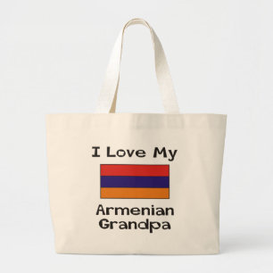 I Liebe mein armenischer Großvater Jumbo Stoffbeutel