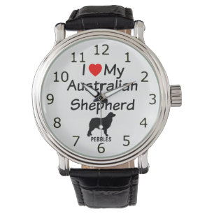 I Liebe Mein Australischer Schäferhund Dog Watch Armbanduhr