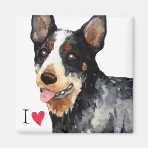 I Liebe mein australischer Vieh-Hund Magnet