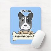 I Liebe mein australischer Vieh-Hund Mousepad (Mit Mouse)