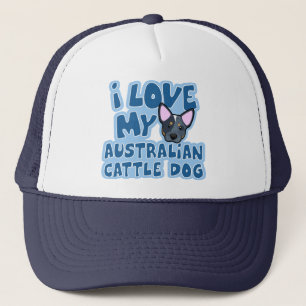 I Liebe mein australischer Vieh-Hund Truckerkappe