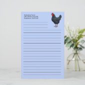 I Liebe Mein Australorhühnchen Briefpapier (Stehend Vorderseite)