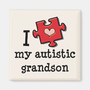I Liebe mein autistischer Enkel-Magnet Magnet