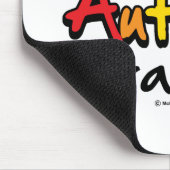 I Liebe mein autistischer Enkel Mousepad (Ecke)