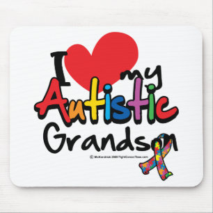 I Liebe mein autistischer Enkel Mousepad