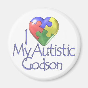 I Liebe mein autistischer Patensohn Magnet