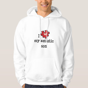 I Liebe mein autistischer Sohn-mit Kapuze Hoodie