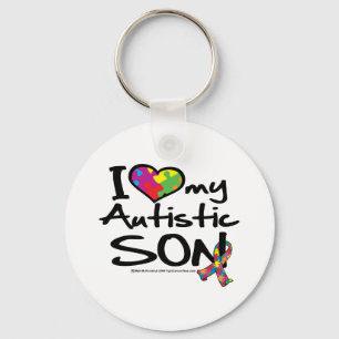 I Liebe mein autistischer Sohn Schlüsselanhänger