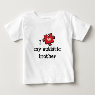 I Liebe mein autistisches Bruder-Säuglings-T-Shirt Baby T-shirt