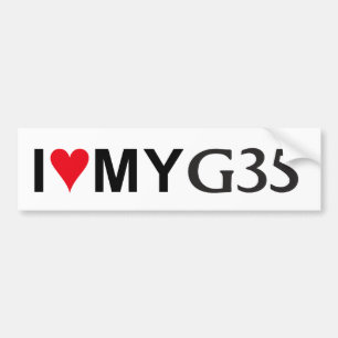 I Liebe mein Autoaufkleber G35