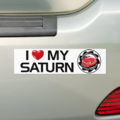 I Liebe mein Autoaufkleber Saturns SCCNA (Auf Auto)